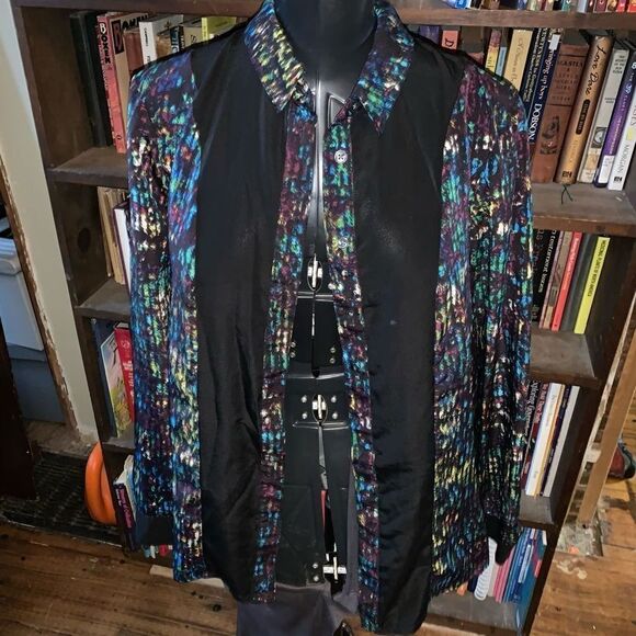 Derek Lam for Design Nation multi colored button down M shirt - Picture 1 of 3